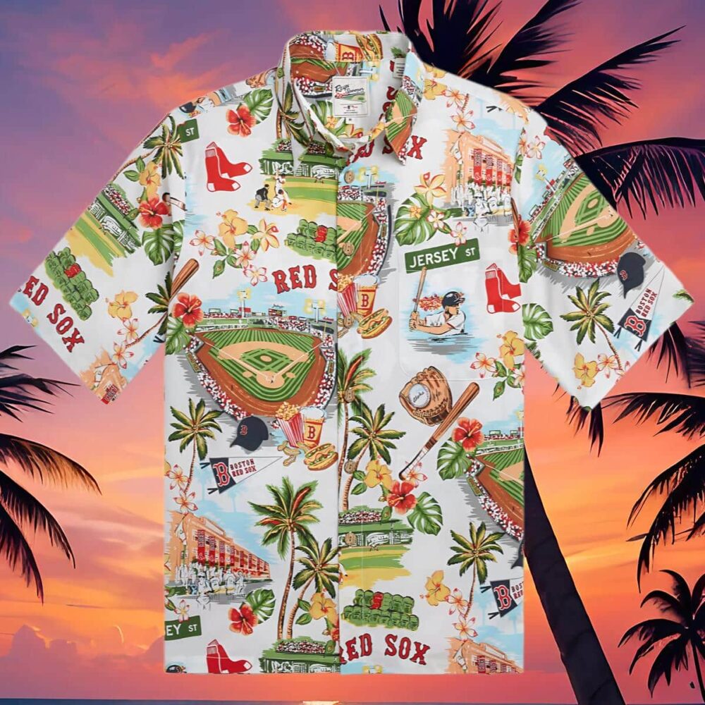 Reyn Spooner White Boston Red Sox Hawaiian Shirt MLB Aloha Shirt Gift For Fans 4