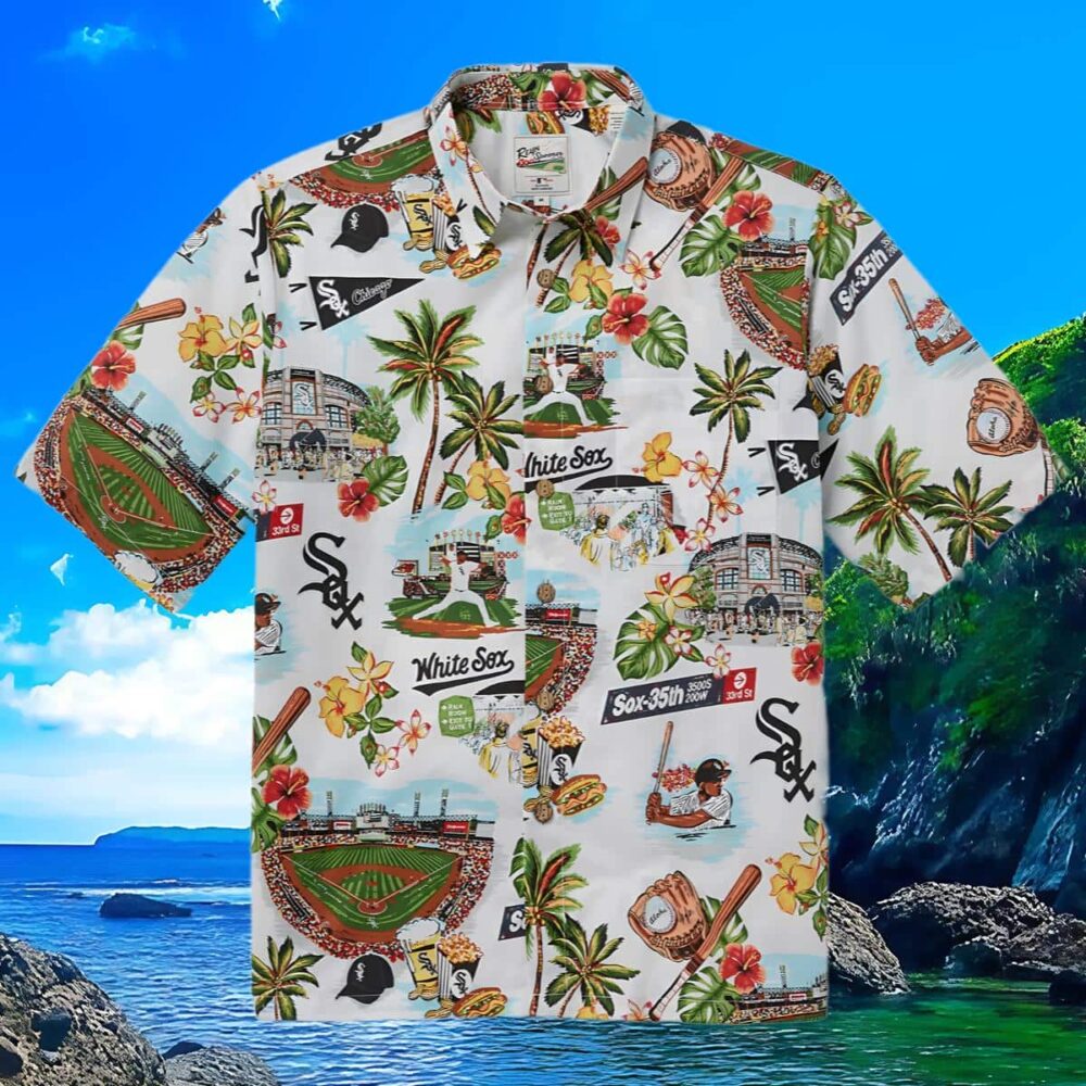 Reyn Spooner White Chicago White Sox Hawaiian Shirt MLB Aloha Shirt Gift For Fans 3