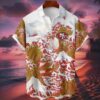 San Francisco 49ers Great Wave Hawaiian Shirt Personalized Name And Number NFL Gift For Fans 1