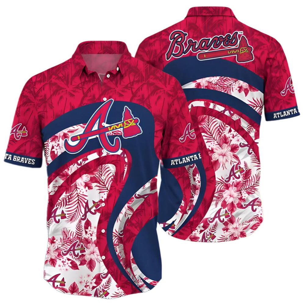 Show Your Team Spirit With Vibrant Atlanta Braves Hawaiian MLB Aloha Shirt Gift For Fans 1