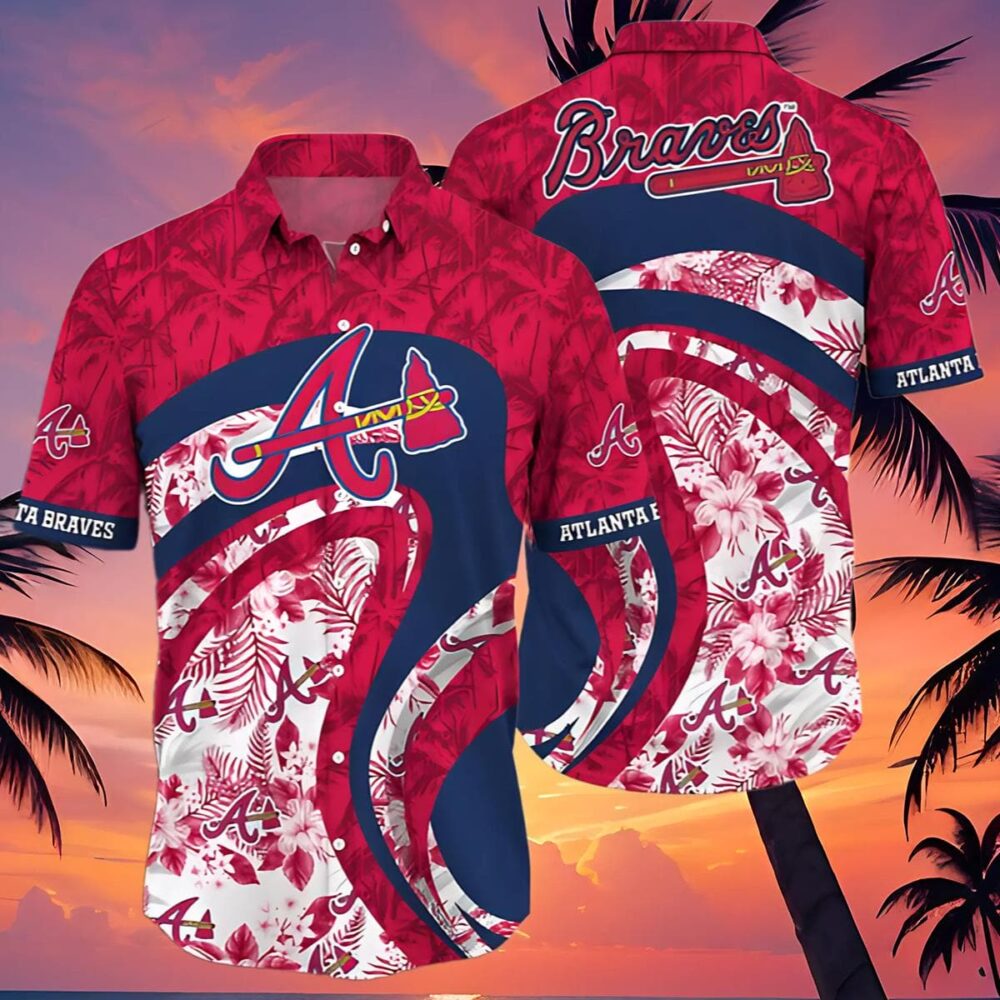 Show Your Team Spirit With Vibrant Atlanta Braves Hawaiian MLB Aloha Shirt Gift For Fans 4