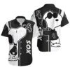 Snoopy Chicago White Sox Hawaiian Shirt Black And White MLB Aloha Shirt Gift For Fans 1