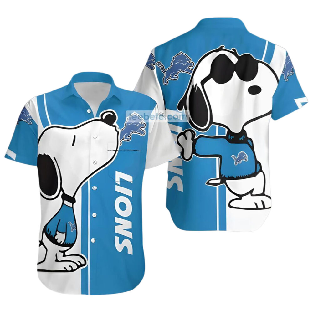 Snoopy Detroit Lions Hawaiian Shirt NFL Gifts For Fans 1