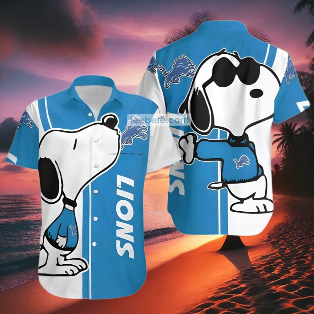 Snoopy Detroit Lions Hawaiian Shirt NFL Gifts For Fans 2