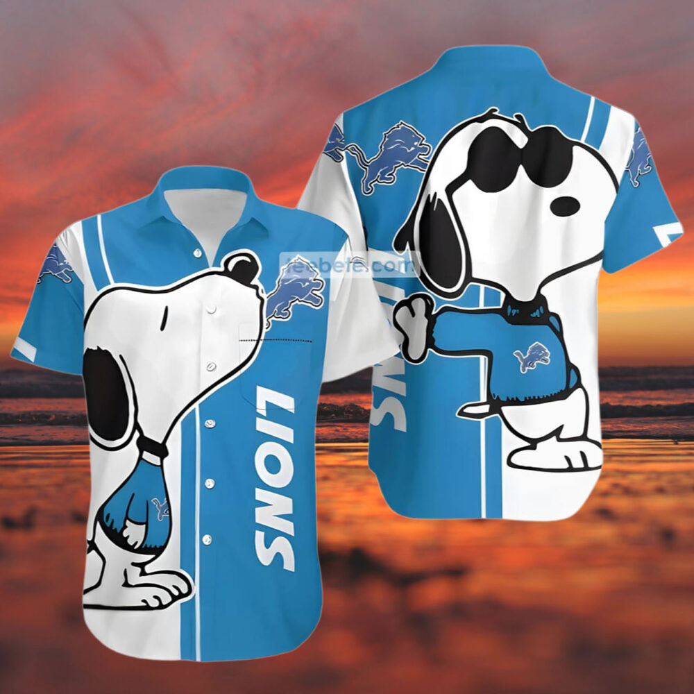 Snoopy Detroit Lions Hawaiian Shirt NFL Gifts For Fans 3