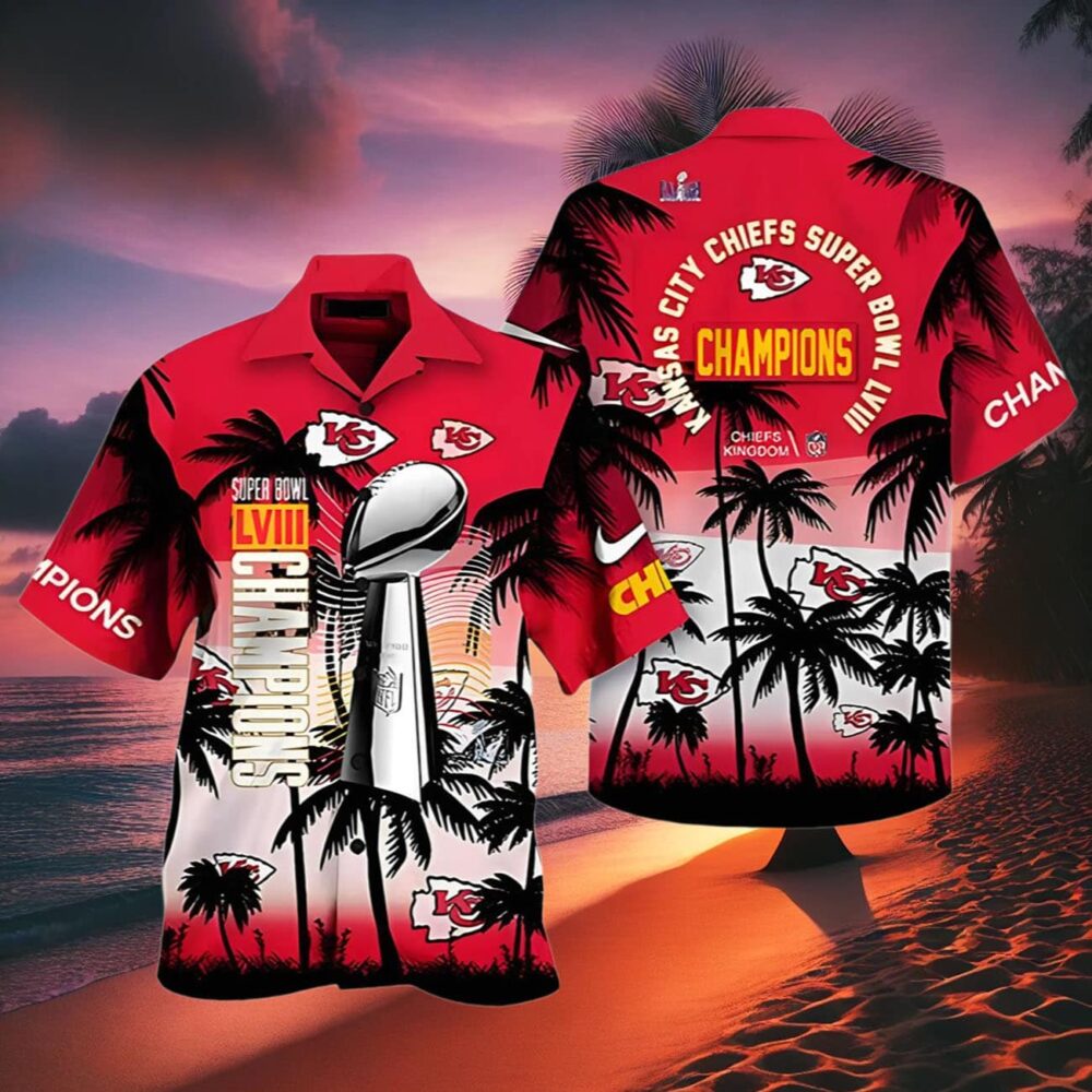 Super Bowl Champions Kansas City Chiefs Hawaiian Shirt NFL Gifts For Fans 2