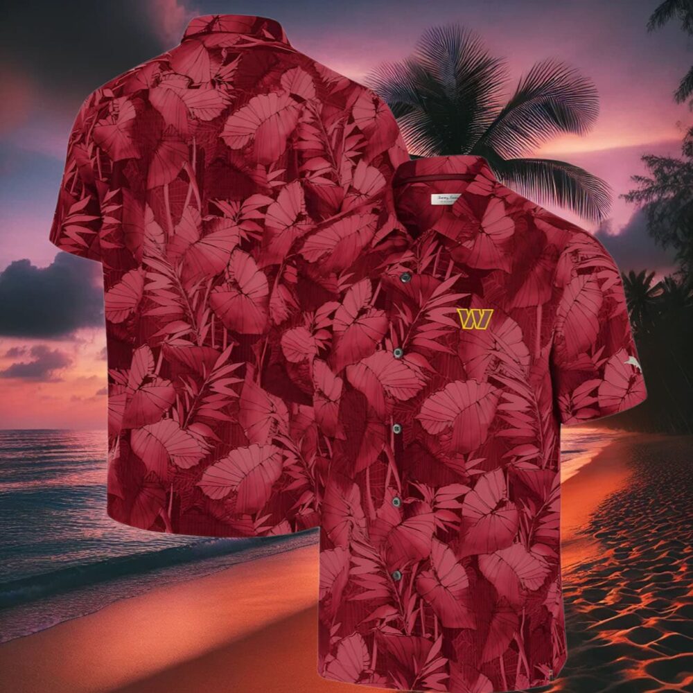 Tammy Bahama Burgundy Washington Commanders Hawaiian Shirt Red NFL Gifts For Fans 2