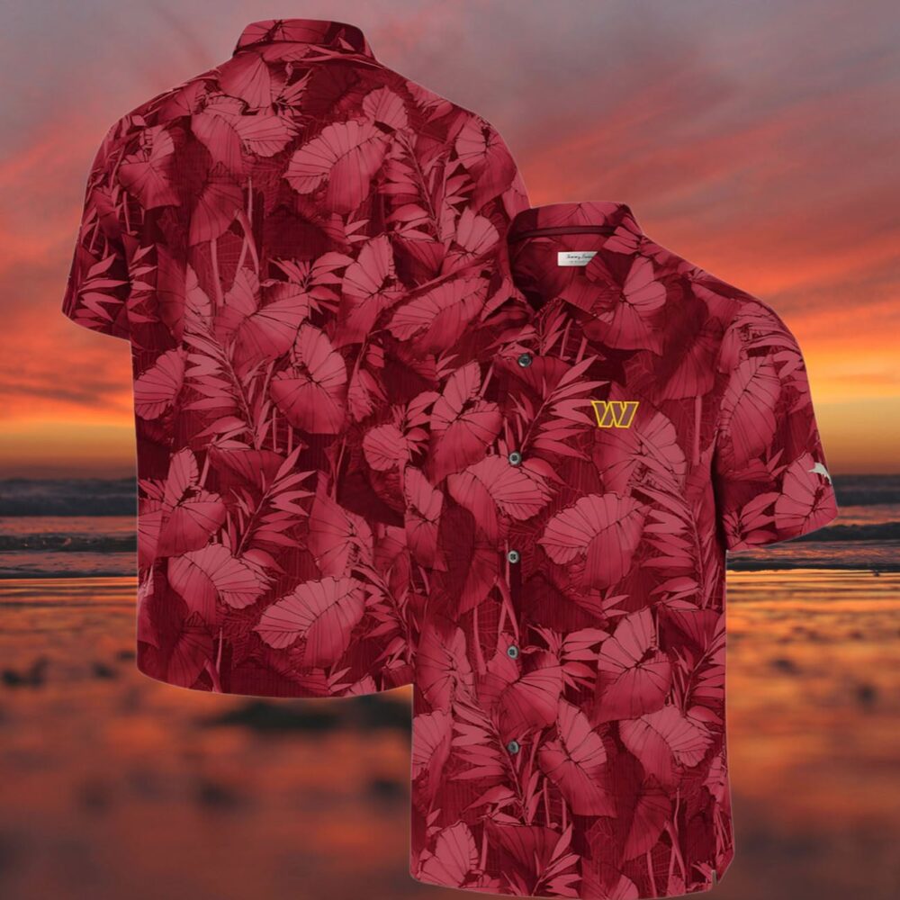 Tammy Bahama Burgundy Washington Commanders Hawaiian Shirt Red NFL Gifts For Fans 3