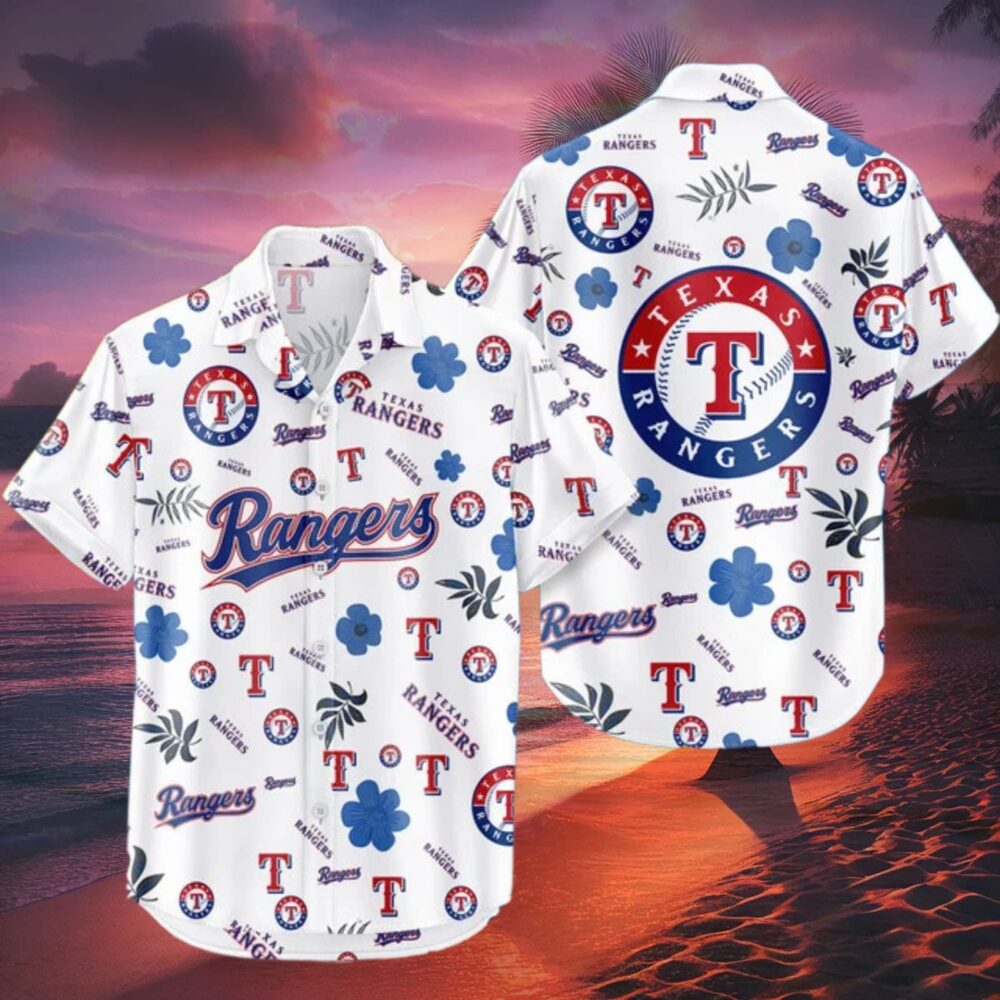 Texas Rangers Hawaiian Shirt Tropical Beach MLB Gifts For Fans