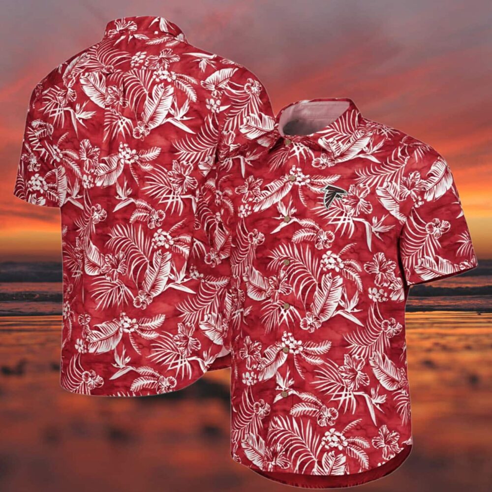 Tommy Bahama Atlanta Falcons Hawaiian Shirts For Men Red NFL Gifts For Fans 3