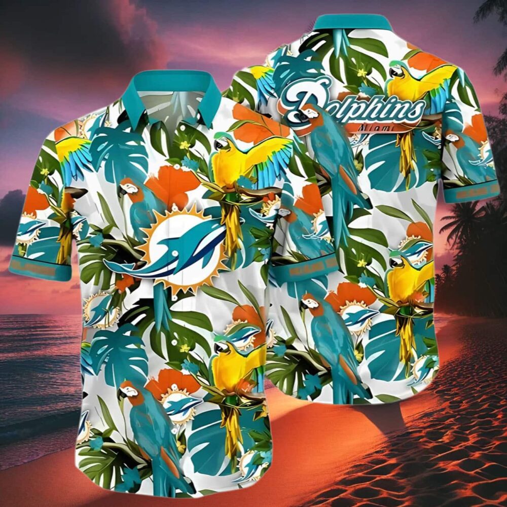 Tropical Summer Miami Dolphins Hawaiian Shirt NFL Gifts For Fans 2