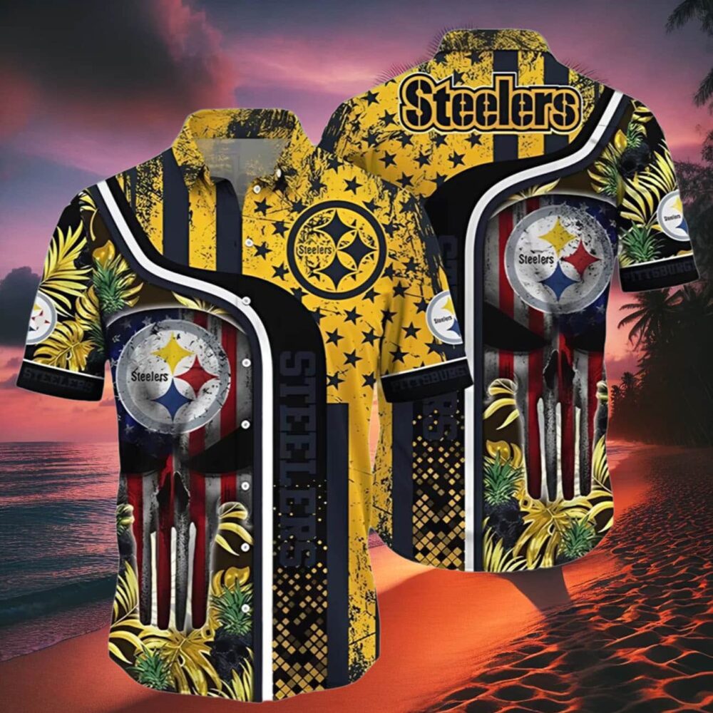 Vintage Pittsburgh Steelers Hawaiian Shirt NFL Gifts For Fans 2