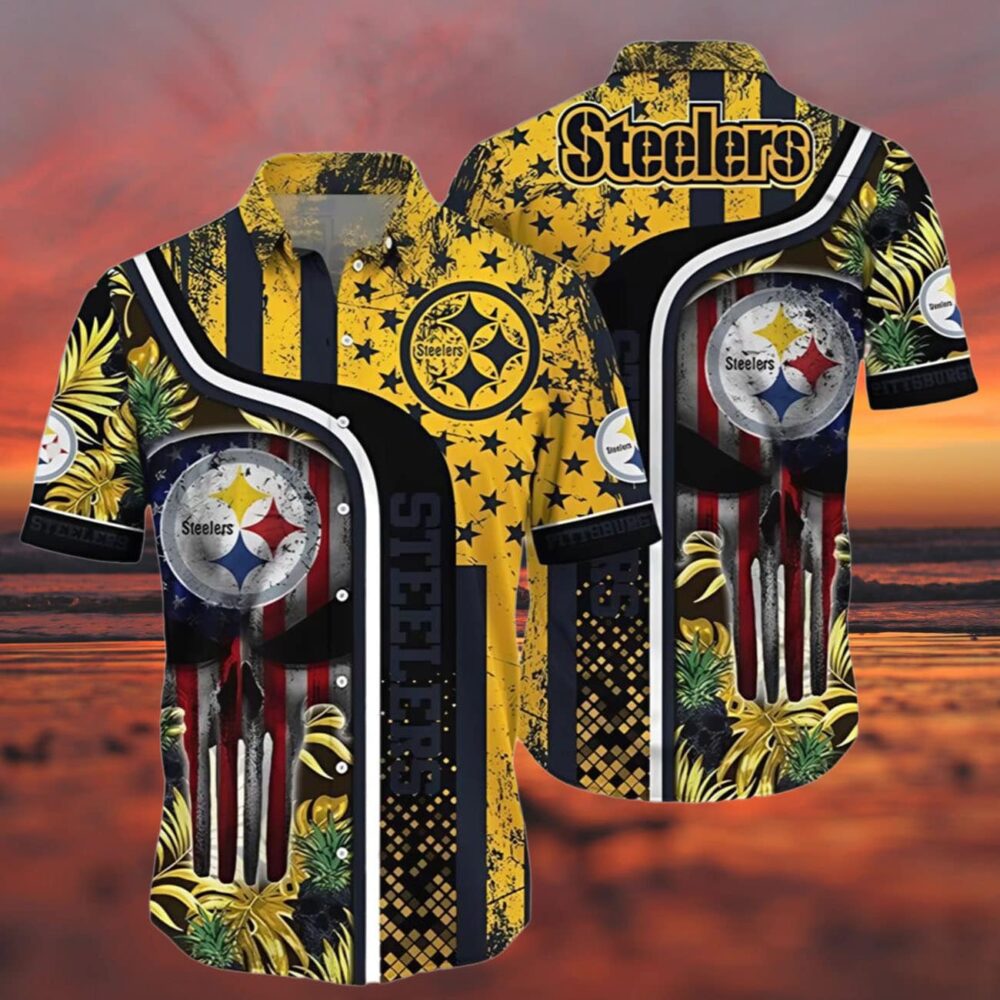 Vintage Pittsburgh Steelers Hawaiian Shirt NFL Gifts For Fans 3