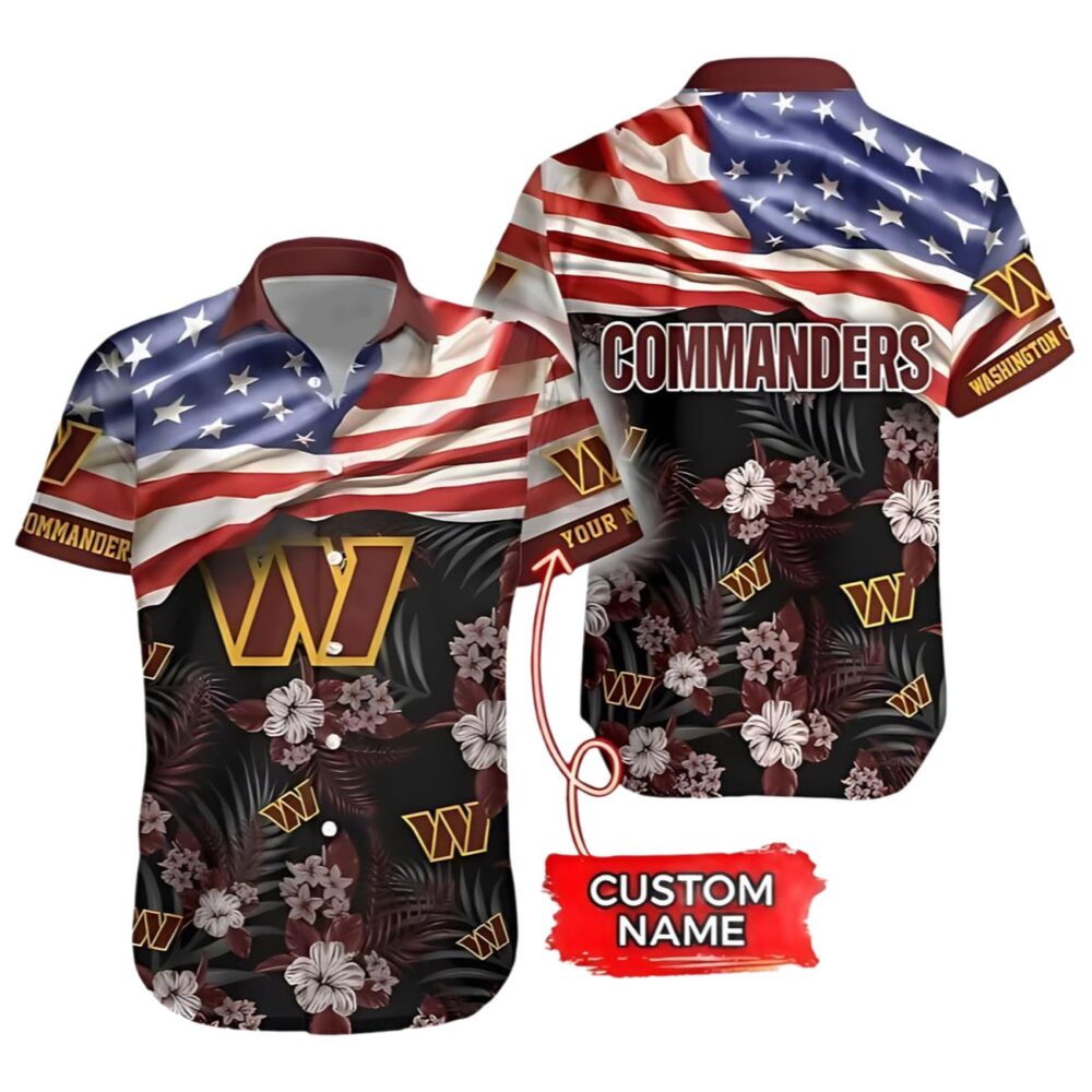 Washington Commanders Hawaiian Shirt Custom NFL Gifts For Fans 1