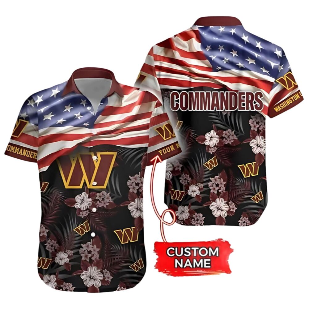 Washington Commanders Hawaiian Shirt Custom NFL Gifts For Fans 1