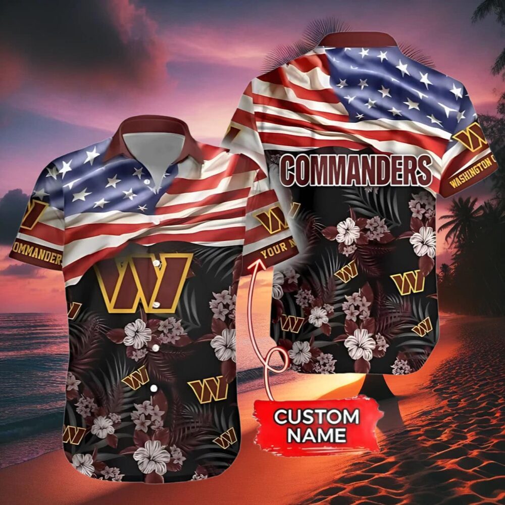 Washington Commanders Hawaiian Shirt Custom NFL Gifts For Fans 2