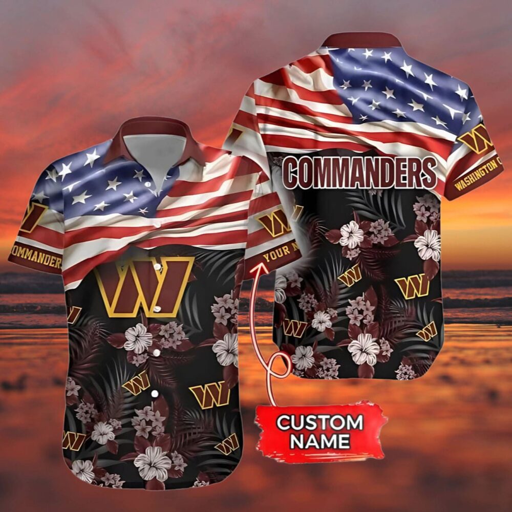 Washington Commanders Hawaiian Shirt Custom NFL Gifts For Fans 3