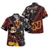 Washington Commanders Hawaiian Shirt Logo And Mickey Mouse NFL Gifts For Fans 1