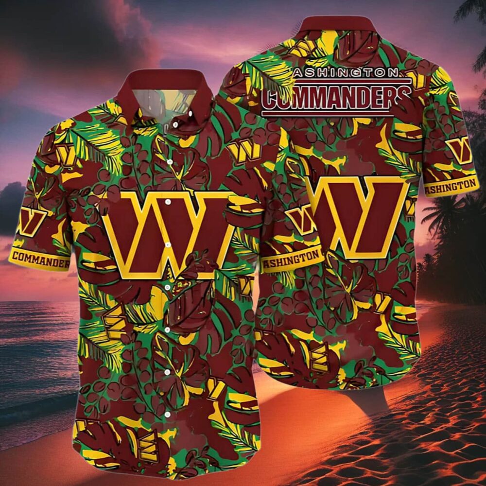 Washington Commanders Hawaiian Shirt Sunsets Aloha Shirt NFL Gifts For Fans 2