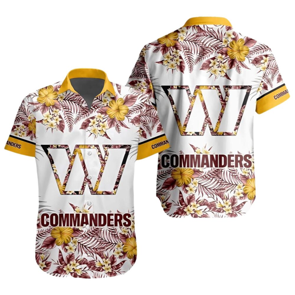 Washington Commanders Special Floral Tropical Hawaiian Shirt NFL Gifts For Fans 1