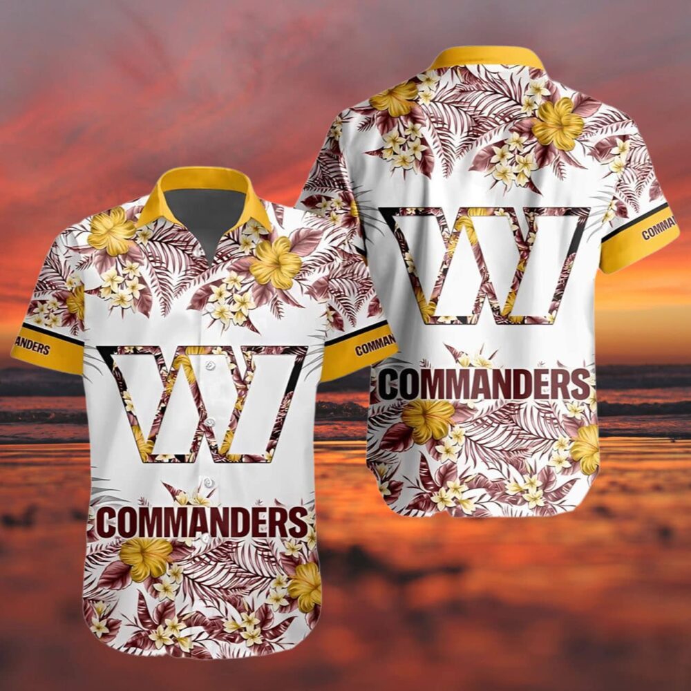 Washington Commanders Special Floral Tropical Hawaiian Shirt NFL Gifts For Fans 3