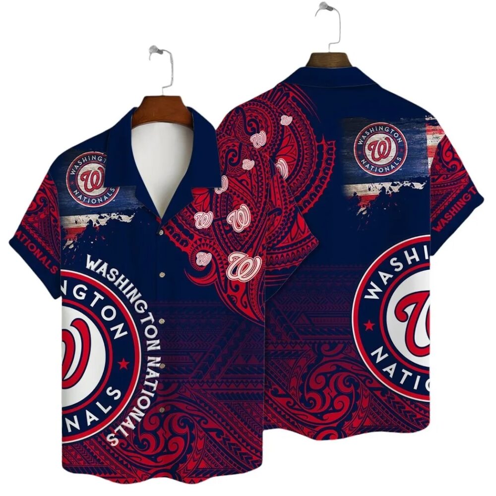 Washington Nationals Beachfront Bliss Hawaiian Shirt MLB Aloha Shirt Gift For Fans 1