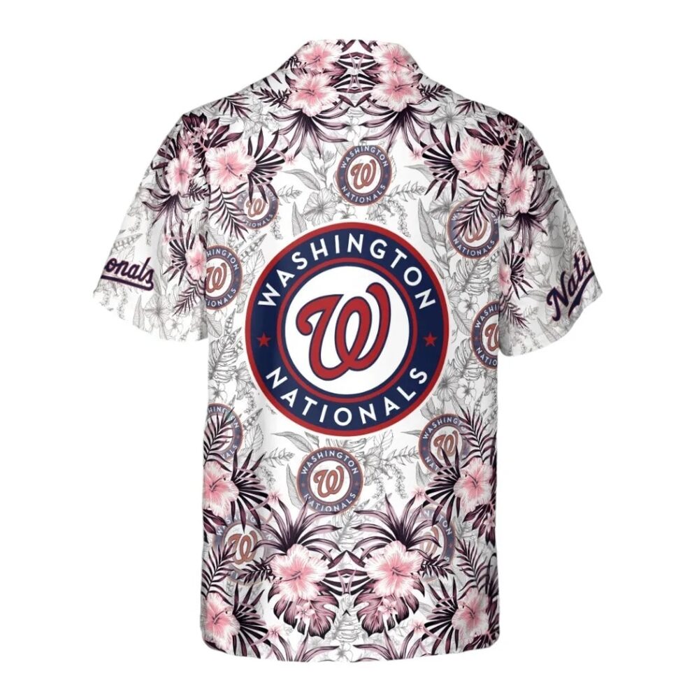 Washington Nationals Coastal Paradise Hawaiian Shirt MLB Aloha Shirt Gift For Fans 3