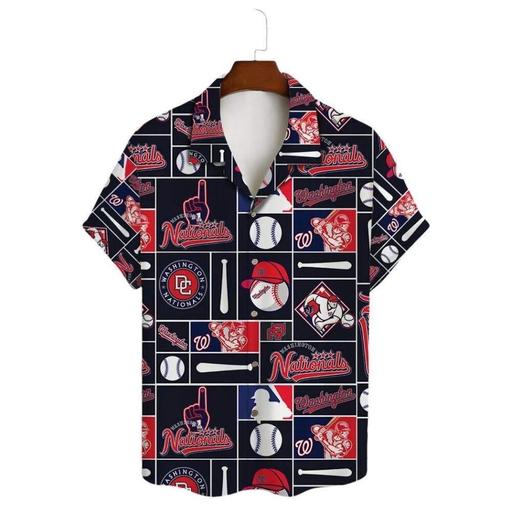 Washington Nationals Funny Icon Hawaiian Shirt MLB Aloha Shirt Gift For Fans 2