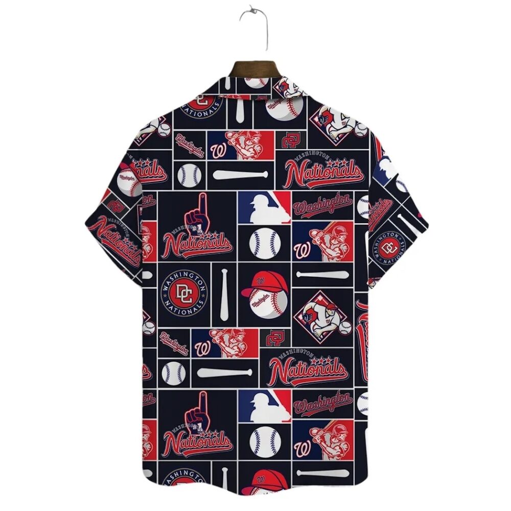 Washington Nationals Funny Icon Hawaiian Shirt MLB Aloha Shirt Gift For Fans 3