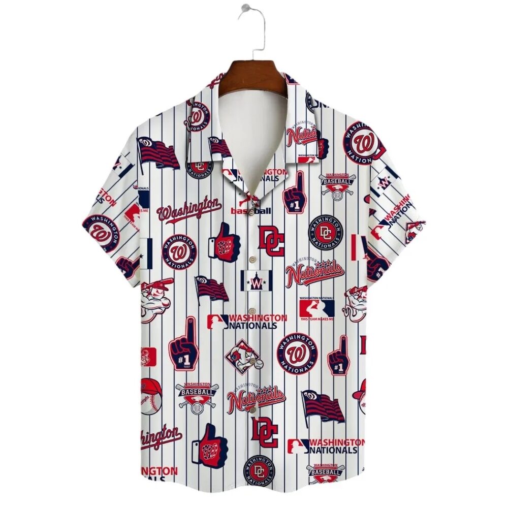 Washington Nationals Island Wave Hawaiian Shirt MLB Aloha Shirt Gift For Fans 2