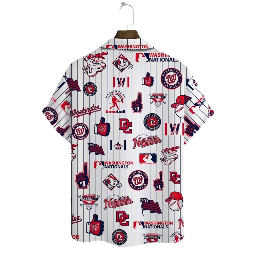 Washington Nationals Island Wave Hawaiian Shirt MLB Aloha Shirt Gift For Fans 3