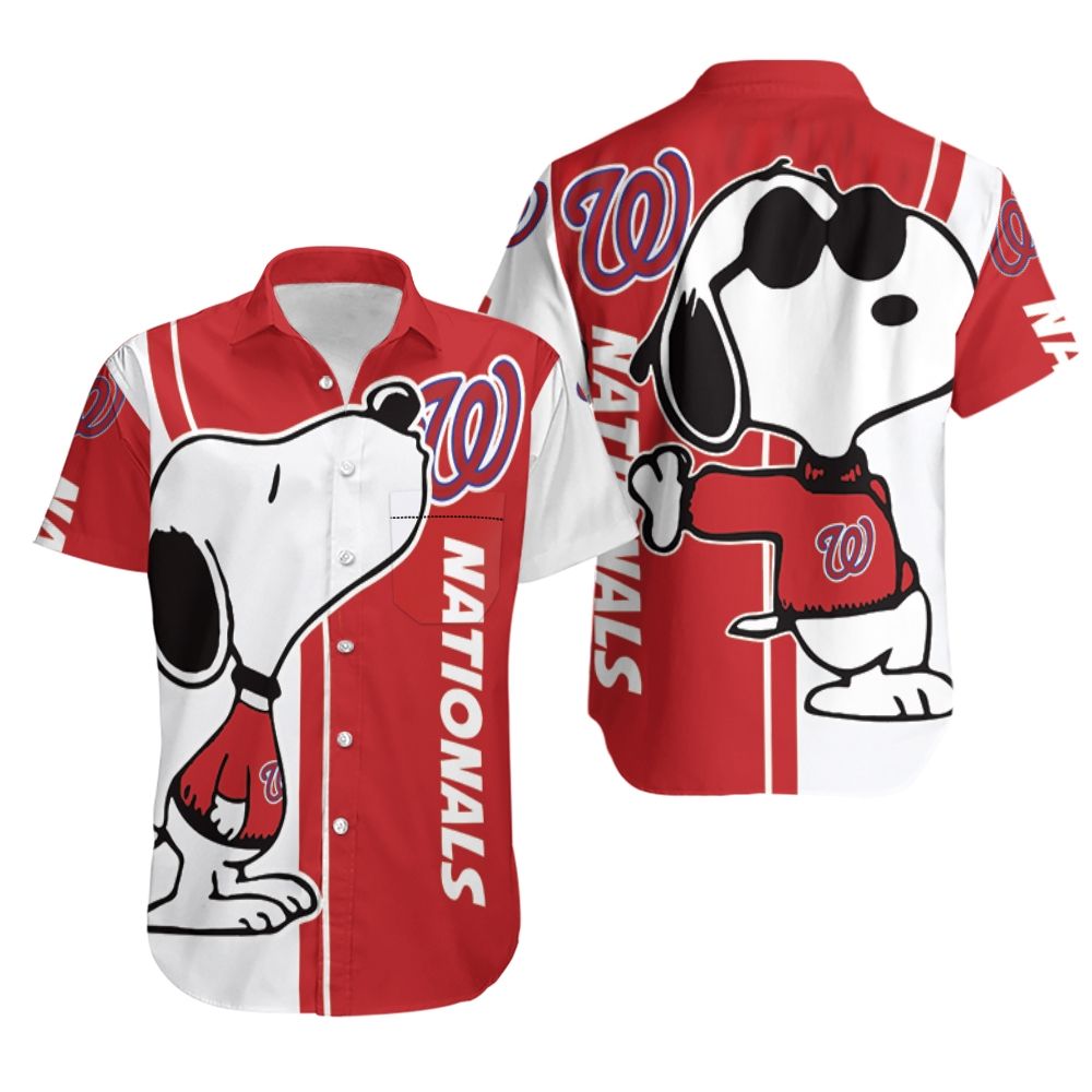 Washington Nationals Snoopy Lover Hawaiian Shirt MLB Aloha Shirt Gift For Fans 1