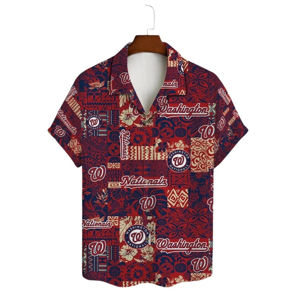 Washington Nationals Tropical Escape Hawaiian Shirt MLB Aloha Shirt Gift For Fans 2