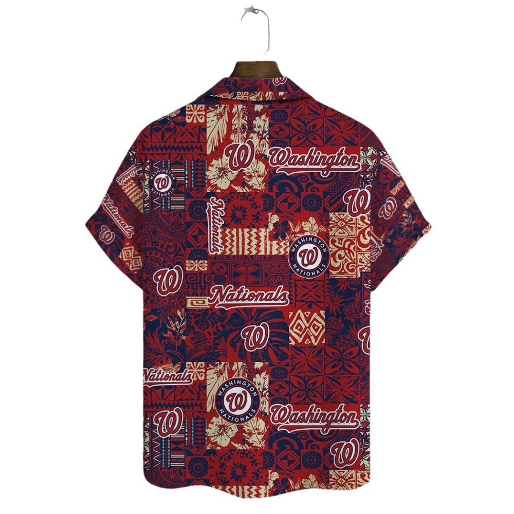 Washington Nationals Tropical Escape Hawaiian Shirt MLB Aloha Shirt Gift For Fans 3