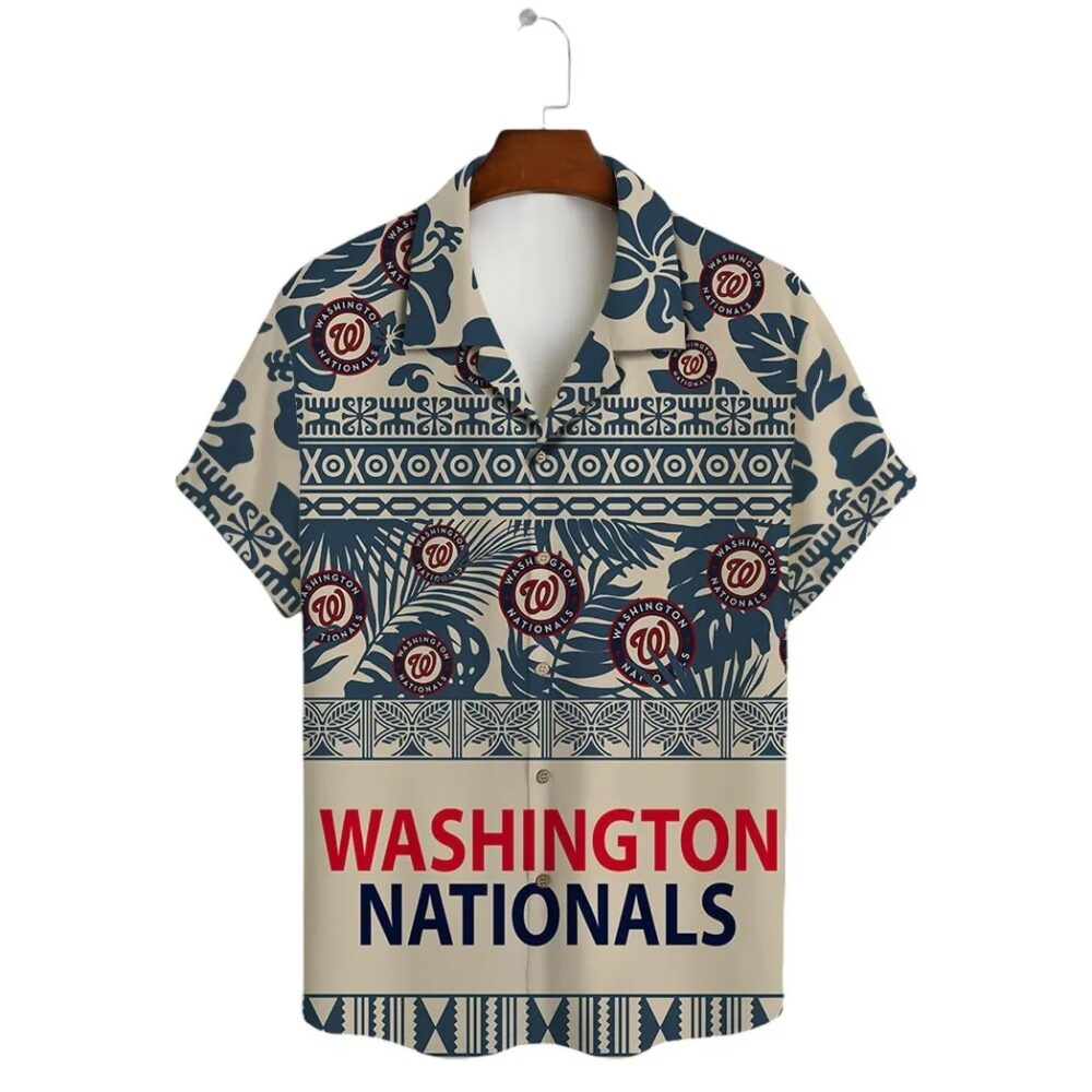 Washington Nationals Tropical Horizon Hawaiian Shirt MLB Aloha Shirt Gift For Fans 2