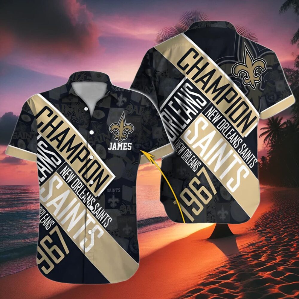 rsonalized Champion Legacy New Orleans Saints Hawaiian Shirt NFL Gifts For Fans 2