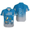 s Snoopy And Charlie Brown Detroit Lions Hawaiian Shirt Blue NFL Gifts For Fans 1