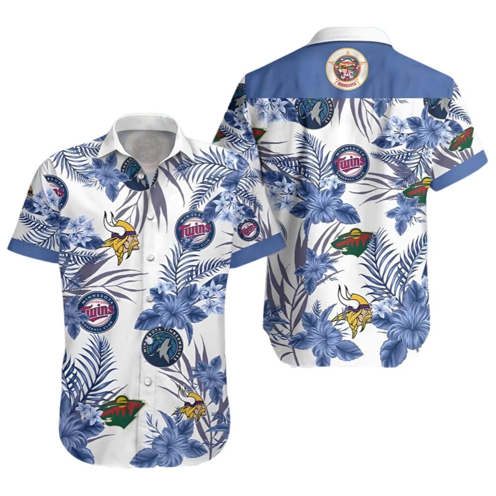 sota Vikings Twins Timberwolves Wild Hawaiian Shirt For Fans NFL Gifts For Fans 1