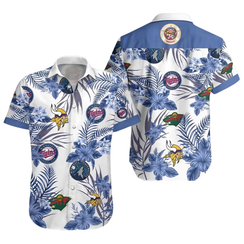 sota Vikings Twins Timberwolves Wild Hawaiian Shirt For Fans NFL Gifts For Fans 1