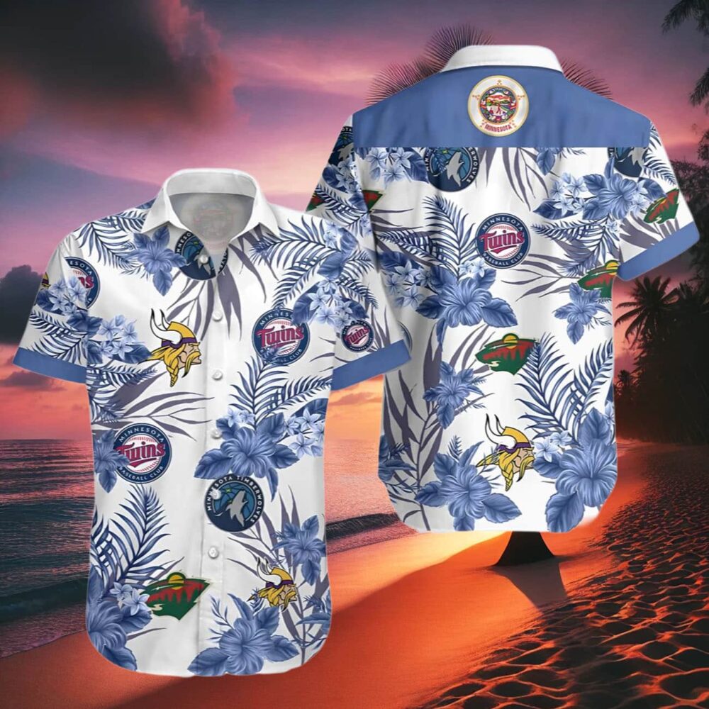 sota Vikings Twins Timberwolves Wild Hawaiian Shirt For Fans NFL Gifts For Fans 2