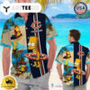 Chicago Bears X Bart Simpson Custom Name Hawaiian Shirt Chicago Bears Aloha Shirt