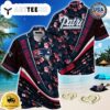 New England Patriots Summer Hawaiian Shirt With Tropical Flower Pattern NFL Aloha Shirt