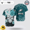Philadelphia Eagles Hawaiian Shirts Skull Halloween Capture The Spirit Of The Game NFL Aloha Shirt
