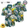 Philadelphia Eagles Parrots Tropical Flower Hawaiian Shirt NFL Aloha Shirt