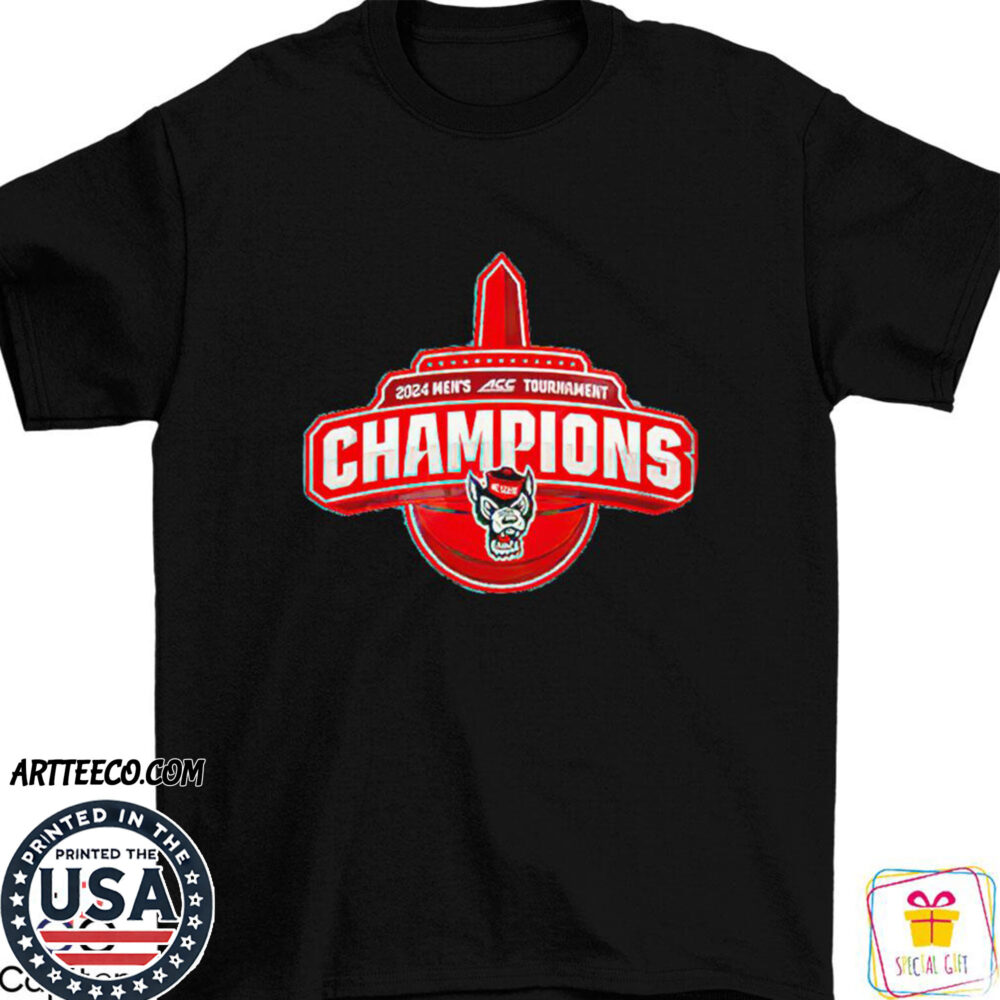 Nc State Wolfpack 2024 Men's Acc Tournament Champions Shirt