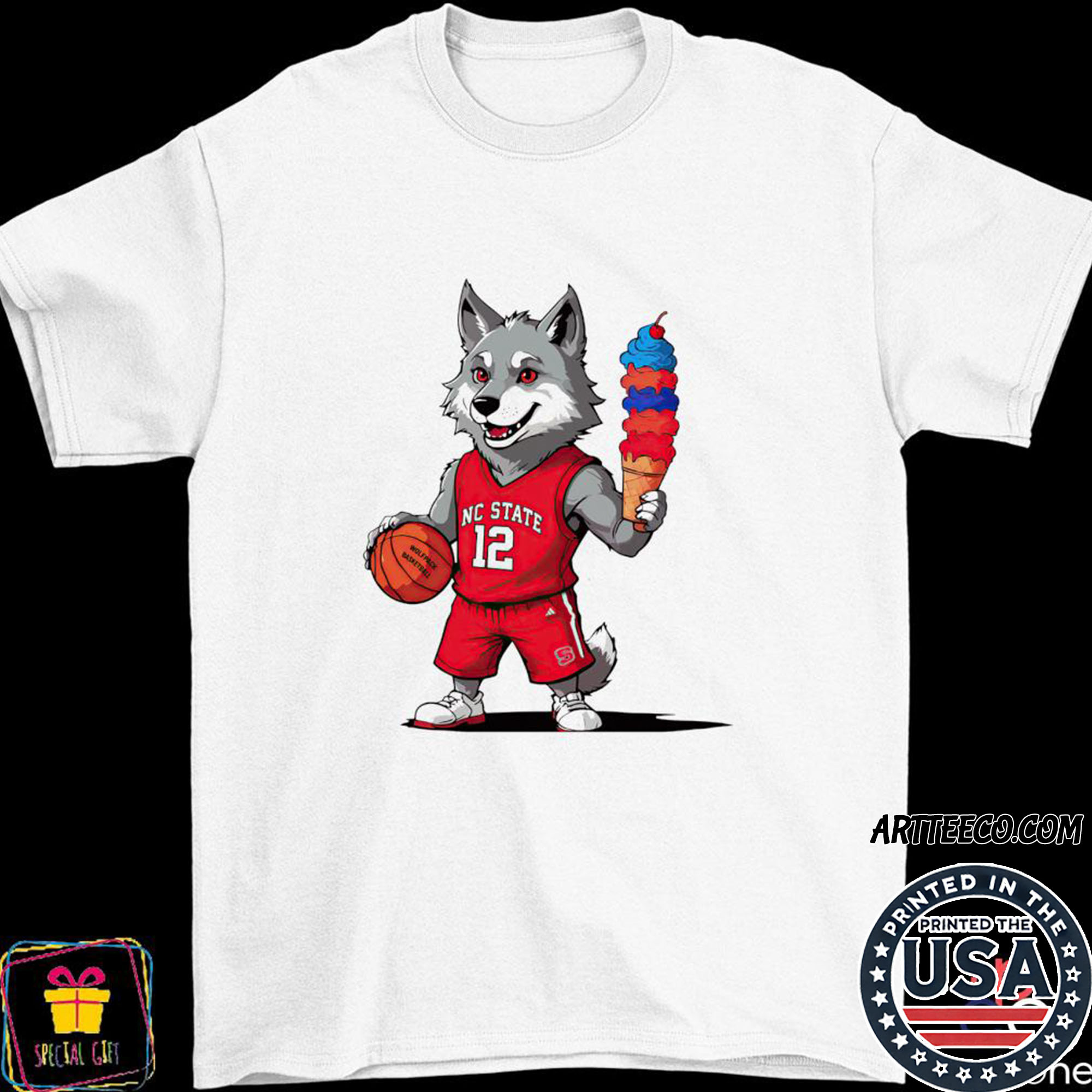 Nc State Wolfpack 5 Ice Cream Shirt Nc State Wolfpack 5 Ice Cream Shirt