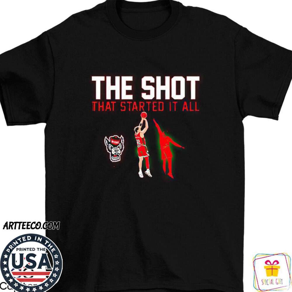 Nc State Wolfpack Men's Basketball The Shot That Started It All Shirt