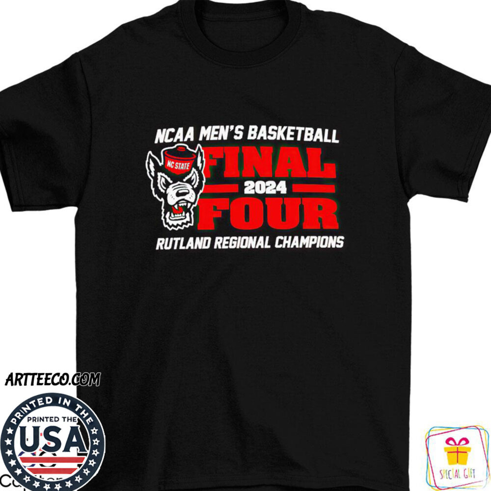Ncaa Men's Basketball Final Four 2024 Nc State Wolfpack Rutland Regional Champions Shirt
