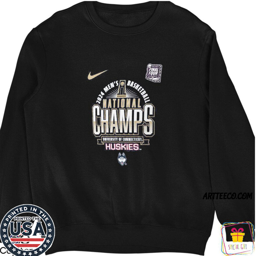 Nike Uconn Huskies 2024 Men's Basketball National Champs Shirt
