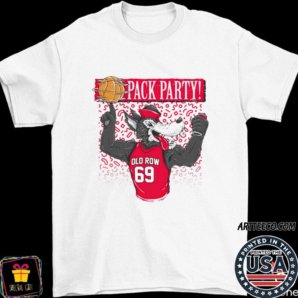 Pack Party Nc State Wolfpack Mascot Shirt